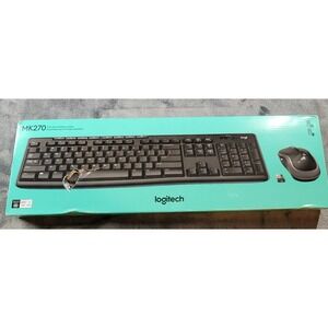 Logitech MK270 Wireless Keyboard & Mouse Combo Black New